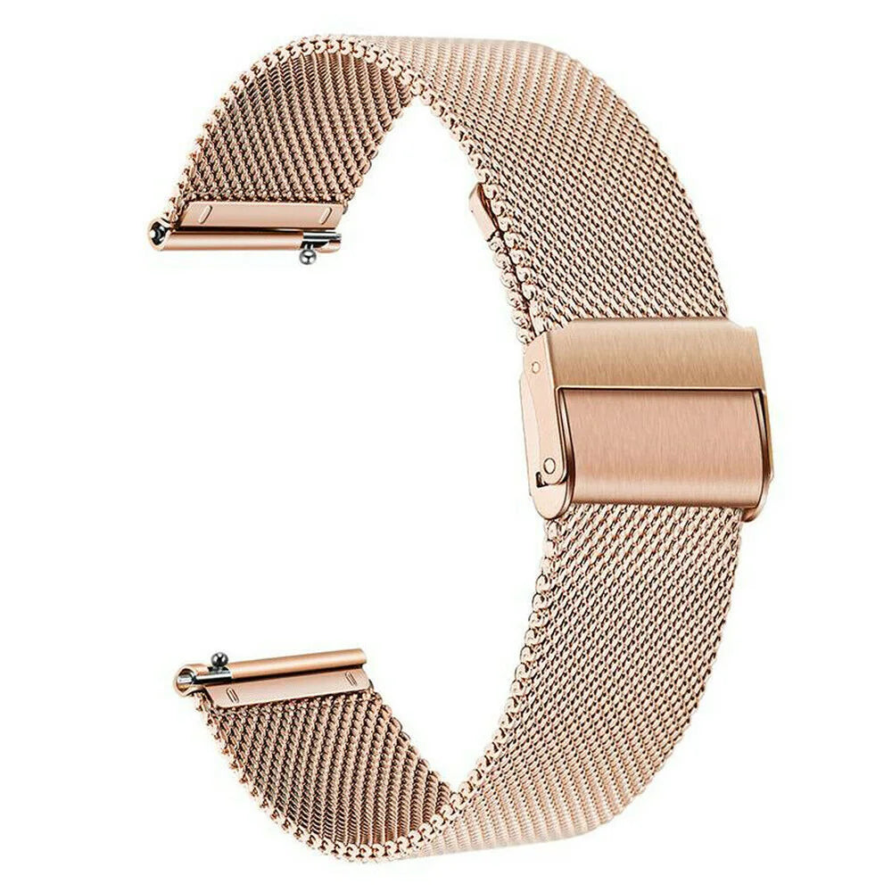 20mm Watch Band for Samsung Galaxy Active 1 2 40mm 44mm/Gear Sport Correa Black For Galaxy Watch SM-R810 42mm Metal Watch Strap