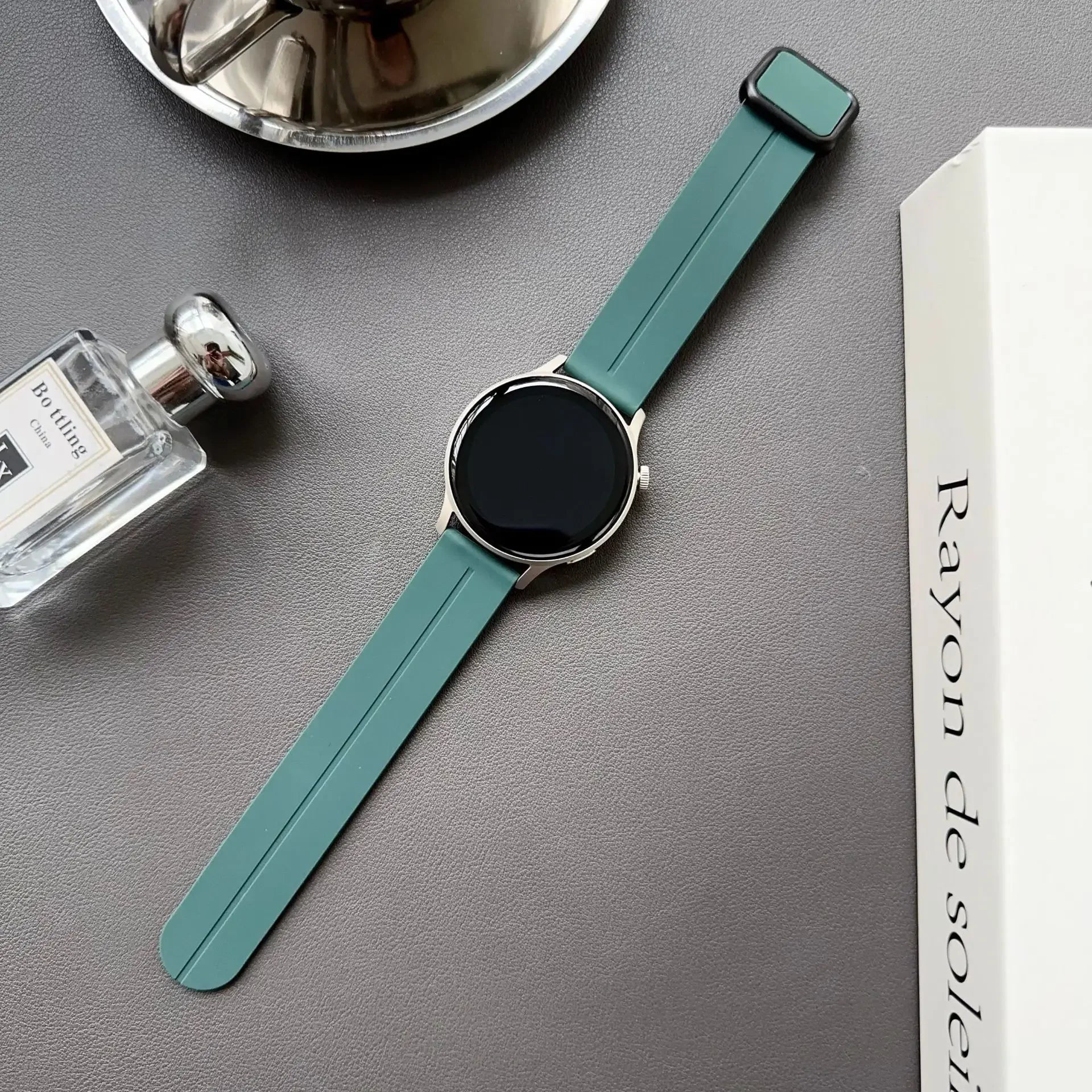 20mm 22mm Magnetic Strap for Samsung Galaxy Watch 6 5 4 5Pro 6 4 Classic 43 47mm Silicone Bracelet for Huawei Watch GT4 4Pro GT3