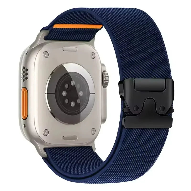 Nylon band for Apple Watch band 46mm 45mm 44mm 49mm 42mm 41mm 40mm Breathable Wristband Apple Watch Series Ultra 11 10 9 8 7 6 5 SE