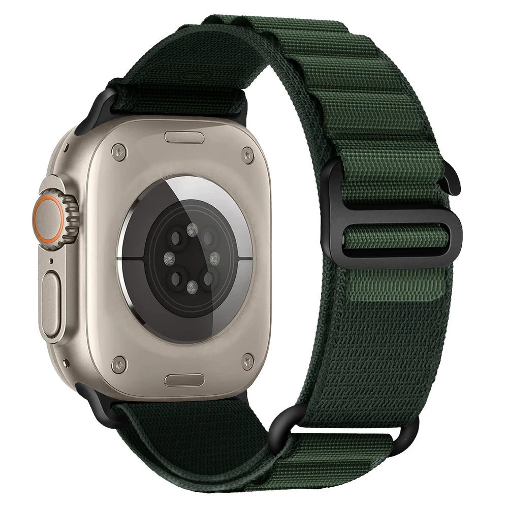 Alpine band for Apple Watch Ultra 2 band 49mm 46mm 45mm 44mm 40mm 41mm 42mm Nylon Correa band Apple Watch Series 9 8 10 SE 7 6 5