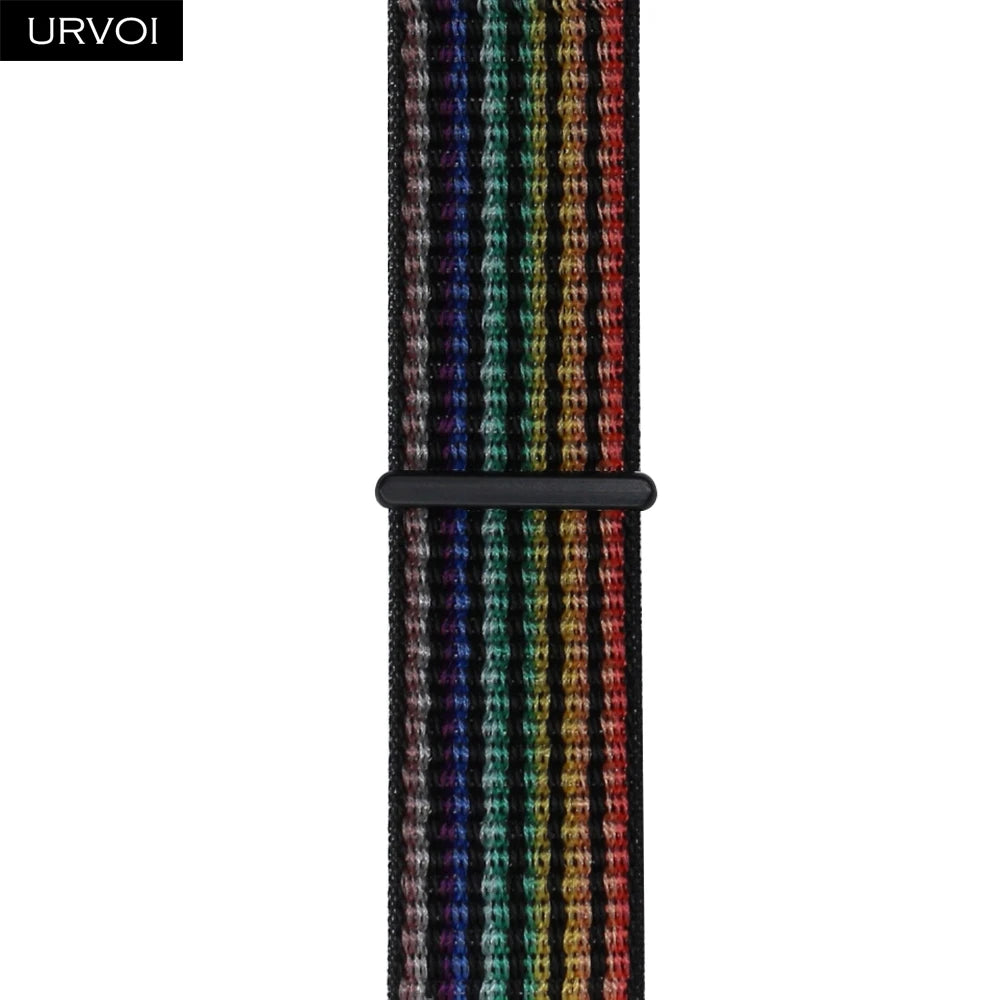 URVOI Sport Loop for Apple Watch Ultra 3 2 Series 11 10 9 8 SE3 Nylon loop for Apple Watch sport band 42mm 46mm breathabe hook fastener
