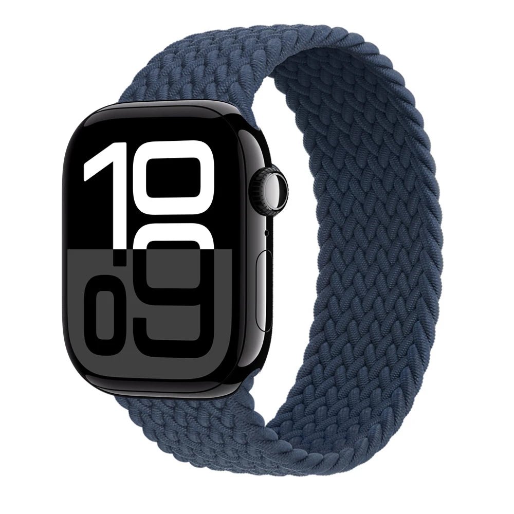 Braided loop band For Apple Watch band Ultra 3 2 49mm 44mm 41mm 40mm 42mm 46mm 45mm band Apple Watch Series 11 SE3 10 9 8 7 6 5