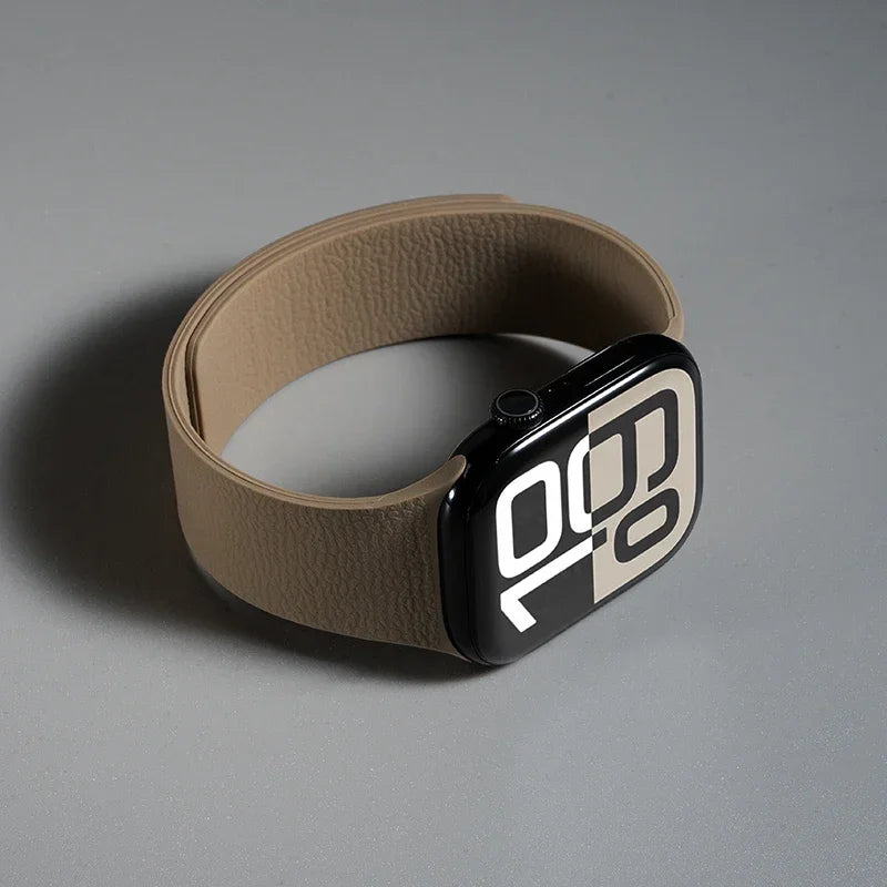 Magnetic Silicone band for Apple Watch band Ultra 3 40mm 44mm 46mm 45mm 49mm 42mm 41mm correa band Apple Watch 11 10 SE 9 8 7 6