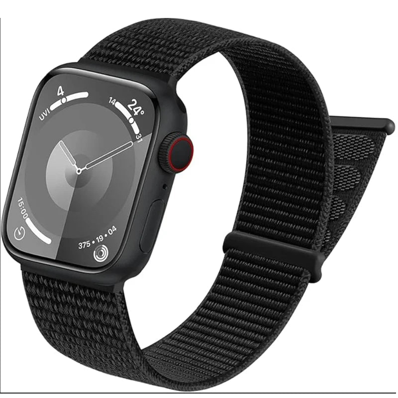 Nylon Loop for Apple Watch band 44mm 40mm 45mm 41mm 38mm 42mm 46mm band Apple Watch Series Ultra 2 49mm 10 9 8 7 6 SE 5 4 band