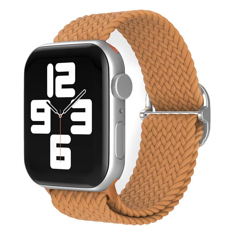 Braided Loop For Apple Watch band 49mm 44mm 45mm 41mm 42mm 38mm 40mm Elastic Solo band Apple Watch Ultra Series 7 SE 3 6 8 Band