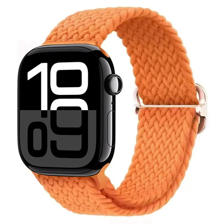 Braided Nylon band For Apple Watch Ultra 49mm 46mm 45mm 44mm 42mm 41mm 40mm Elastic band Apple Watch 11 10 9 8 7 SE 4 5 6 Belt