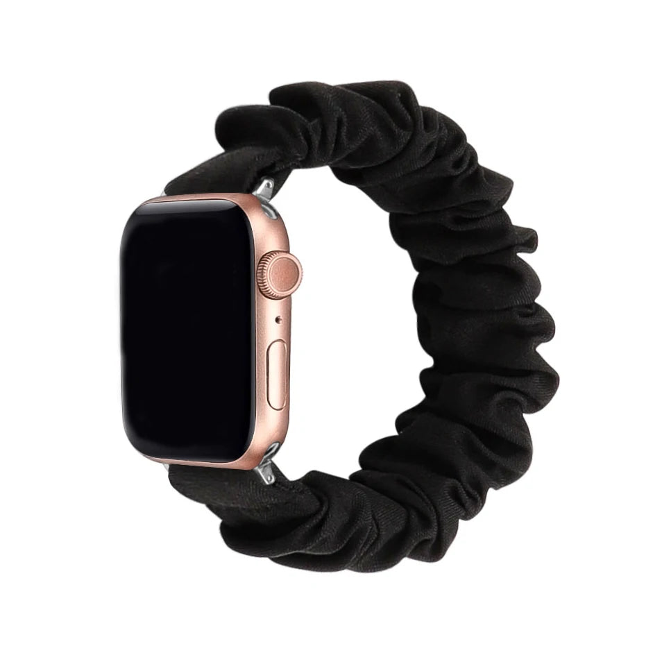 Scrunchie Compatible For Apple Watch band 49mm 40mm 41mm 38mm 42mm 44mm 45mm Cute Printed Elastic For Apple Watch Series 9 8 7 6 5 3 SE
