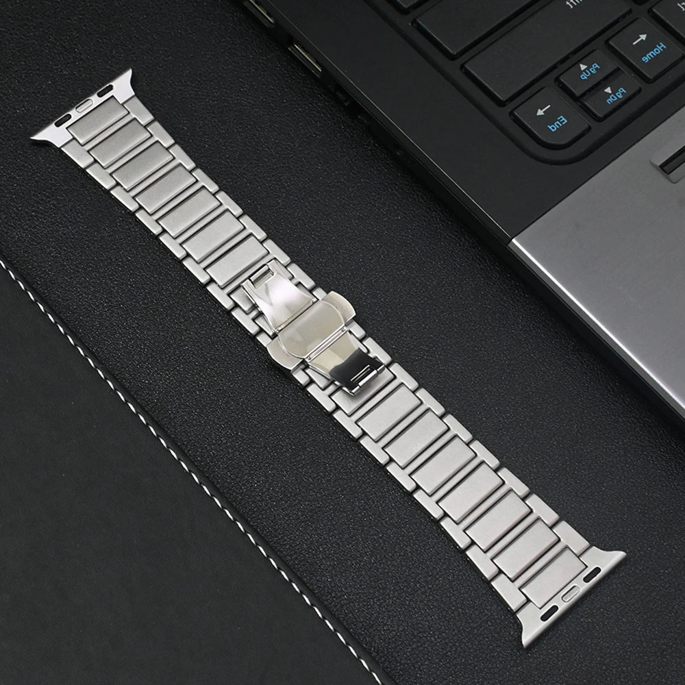 Titanium band for Apple Watch Ultra 3 2 1 49mm metal band for Apple Watch 11 46mm 10 9 8 7 45mm 6 5 4 SE 3 44mm SE 2 SE Men band