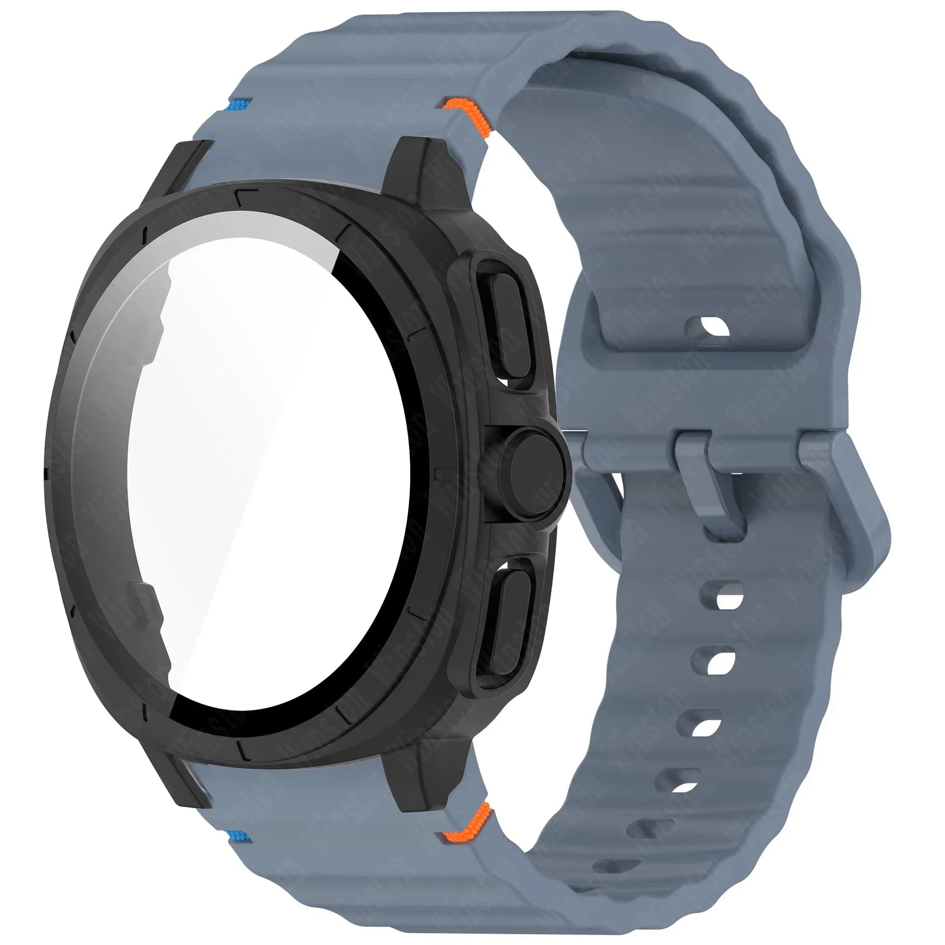 Case+Strap for Samsung Galaxy Watch 7 40mm 44mm Appearance Upgrade Ultra 47mm for Galaxy Watch 7 Sports silicone Bracelet