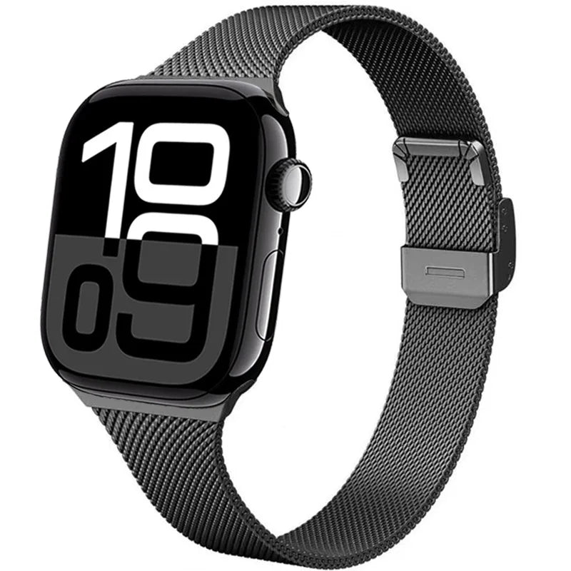 Milanese band for Apple Watch 44mm 40mm 45mm 41mm 46mm 42mm 38mm 49mm metal band Apple Watch Series 11 10 Ultra 9 8 7 6 5 SE3 band