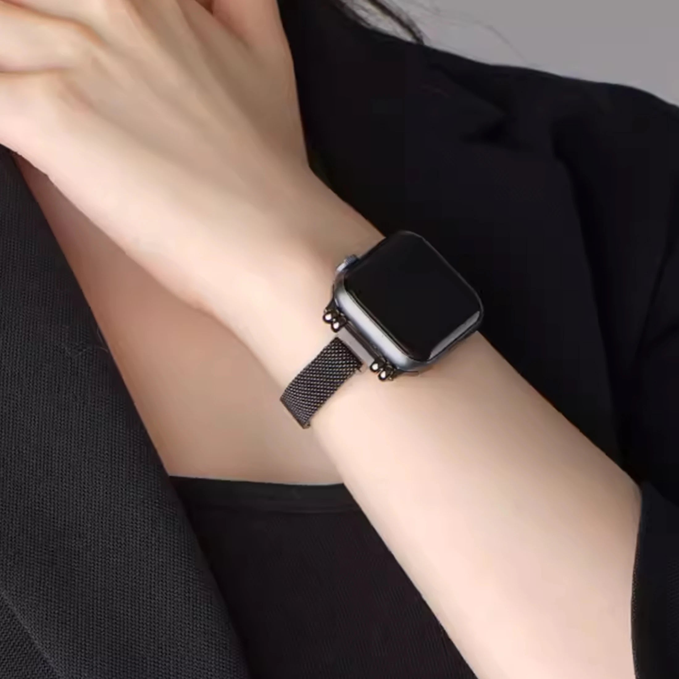 Metal Magnetic band Compatible for Apple Watch Stainless Steel Slim Milanese band Apple Watch Series Ultra 9 8 SE 7 6 5 4 3 2 1