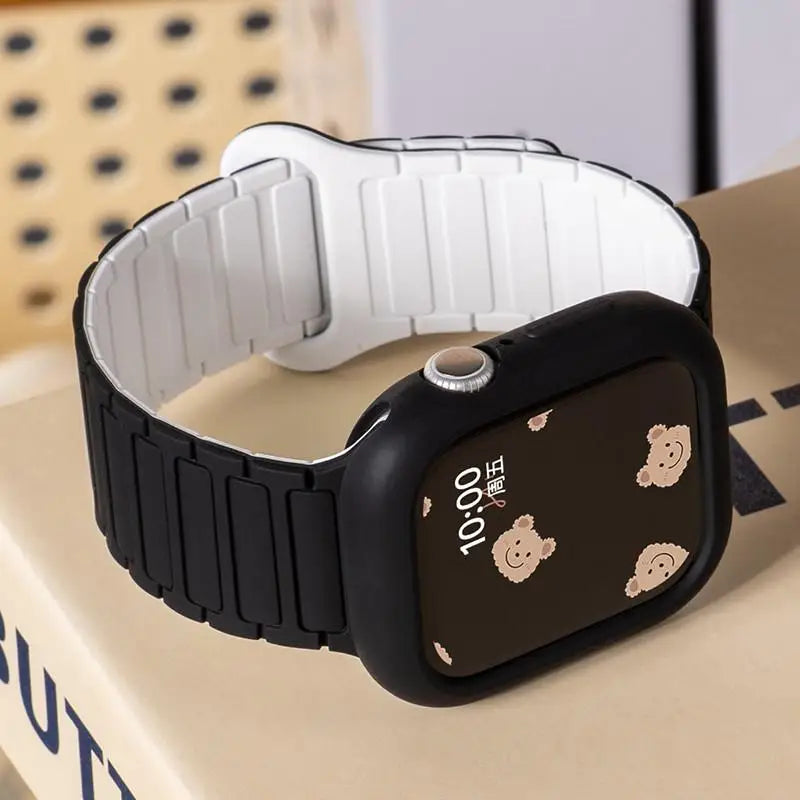 Case+band Silicone band For Apple Watch 46mm 42mm 49mm 44mm 40mm 45mm 41mm for Apple Watch Series 11 10 9 8 7 6 5 4 SE 3 Ultra 3