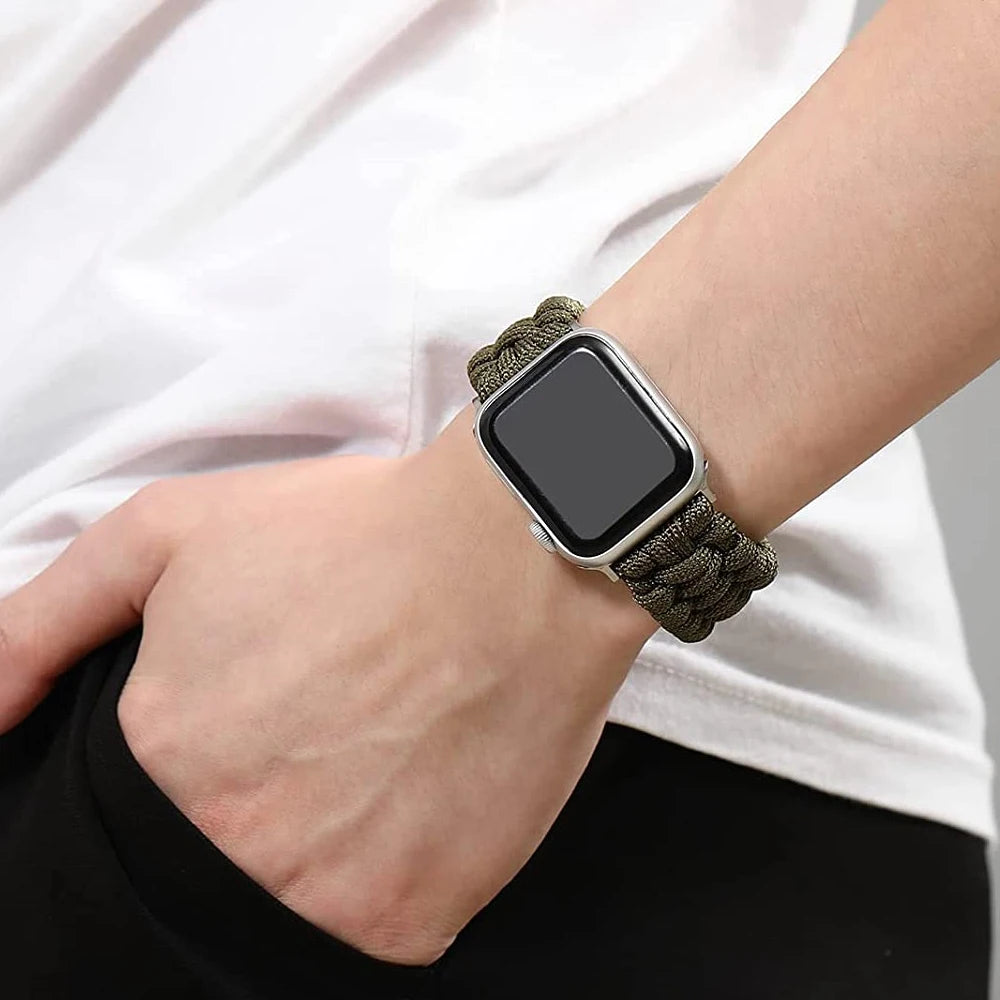 Savior Survival Rope band for Apple Watch Ultra 2 band 49mm 42mm 44mm 45mm Outdoor Nylon band Apple Watch SE 9 8 7 6 5 40mm 41mm