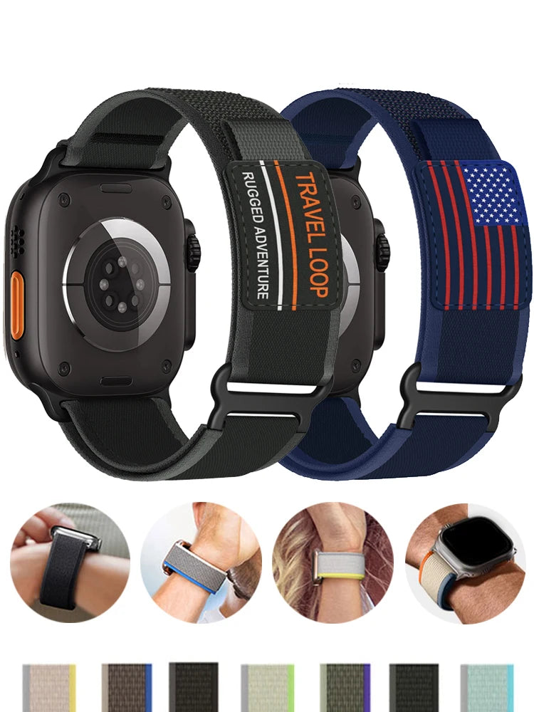 bands for Apple Watch Ultra 2 3 band 44mm 40mm 49mm 41mm 45mm 42mm Trail loop band correa Apple Watch Series 7 SE 8 9 10 11 46mm