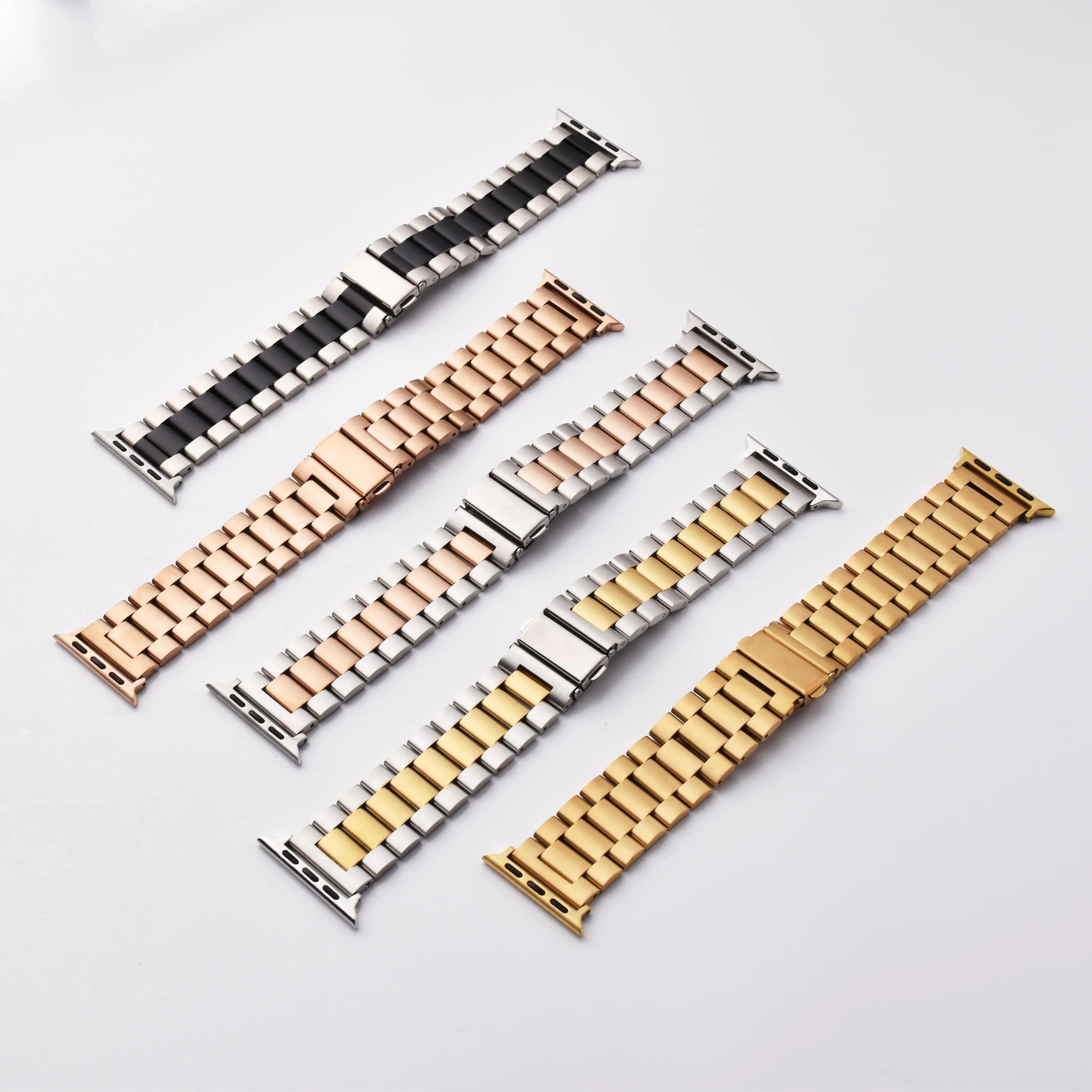 Compatible with Apple Watch 38mm 40mm 41mm 42mm 44mm 45mm 49mm , Business Stainless Steel metal Watch Band,Suitable for Apple Watch SE 98765