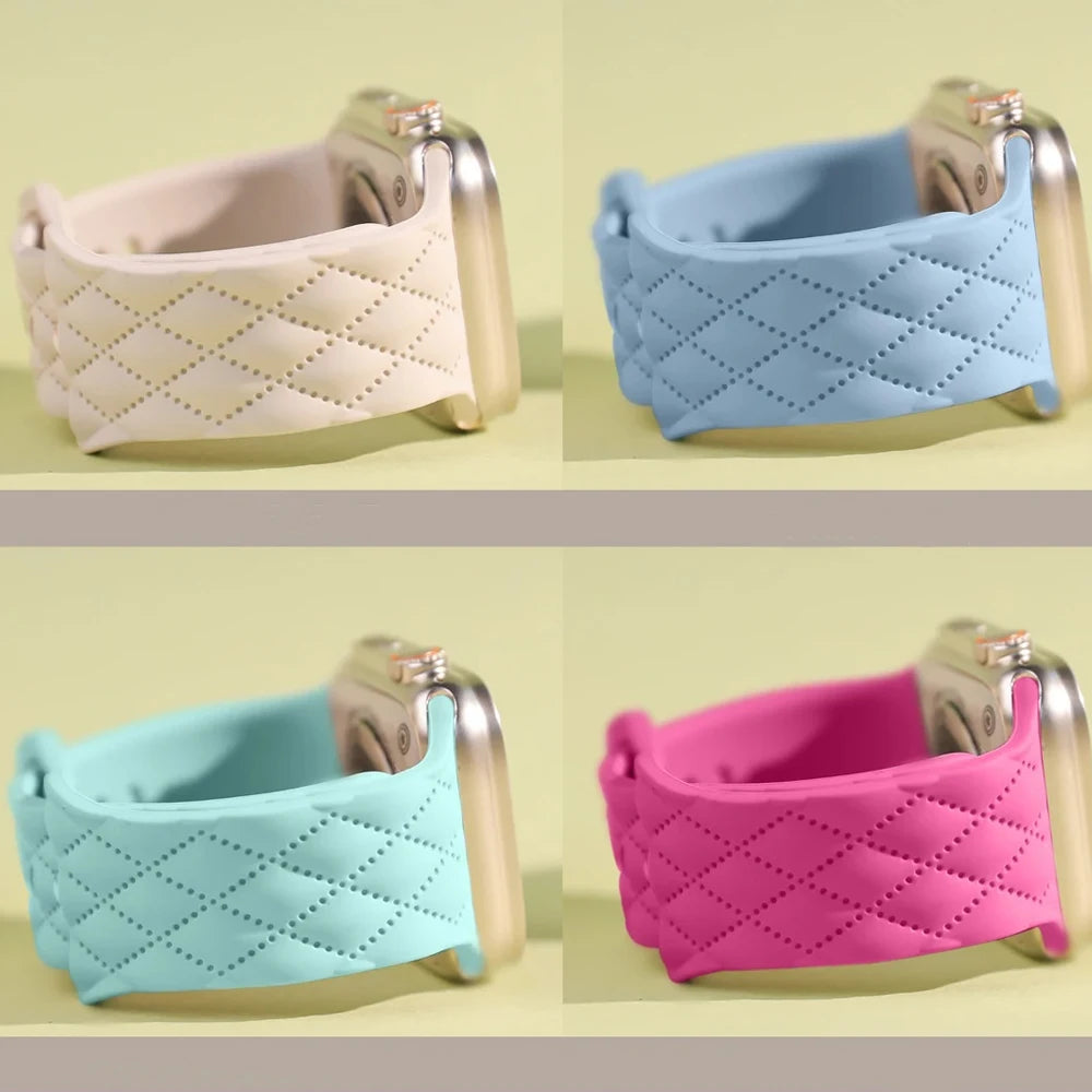 Sport band For Apple Watch Series SE 10 8 9 7 6 5 44mm 42mm 46mm 45mm 41mm Ultra 2 49mm Silicone band correa Apple Watch bands