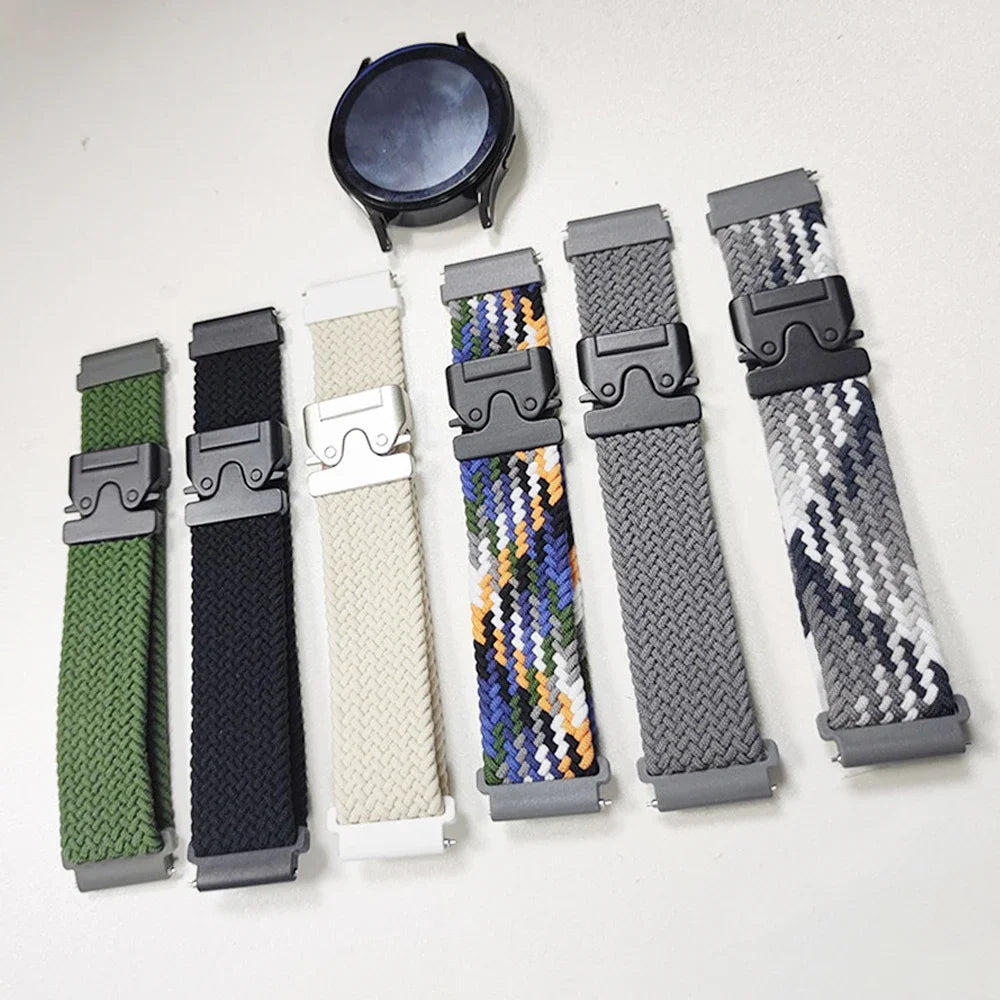 20mm 22mm Parachute Straps For Galaxy Watch Band 7/FE/6/5/pro/4/Classic/active 2/Gear s3 correa Bracelet Huawei watch GT 5 4 3 2