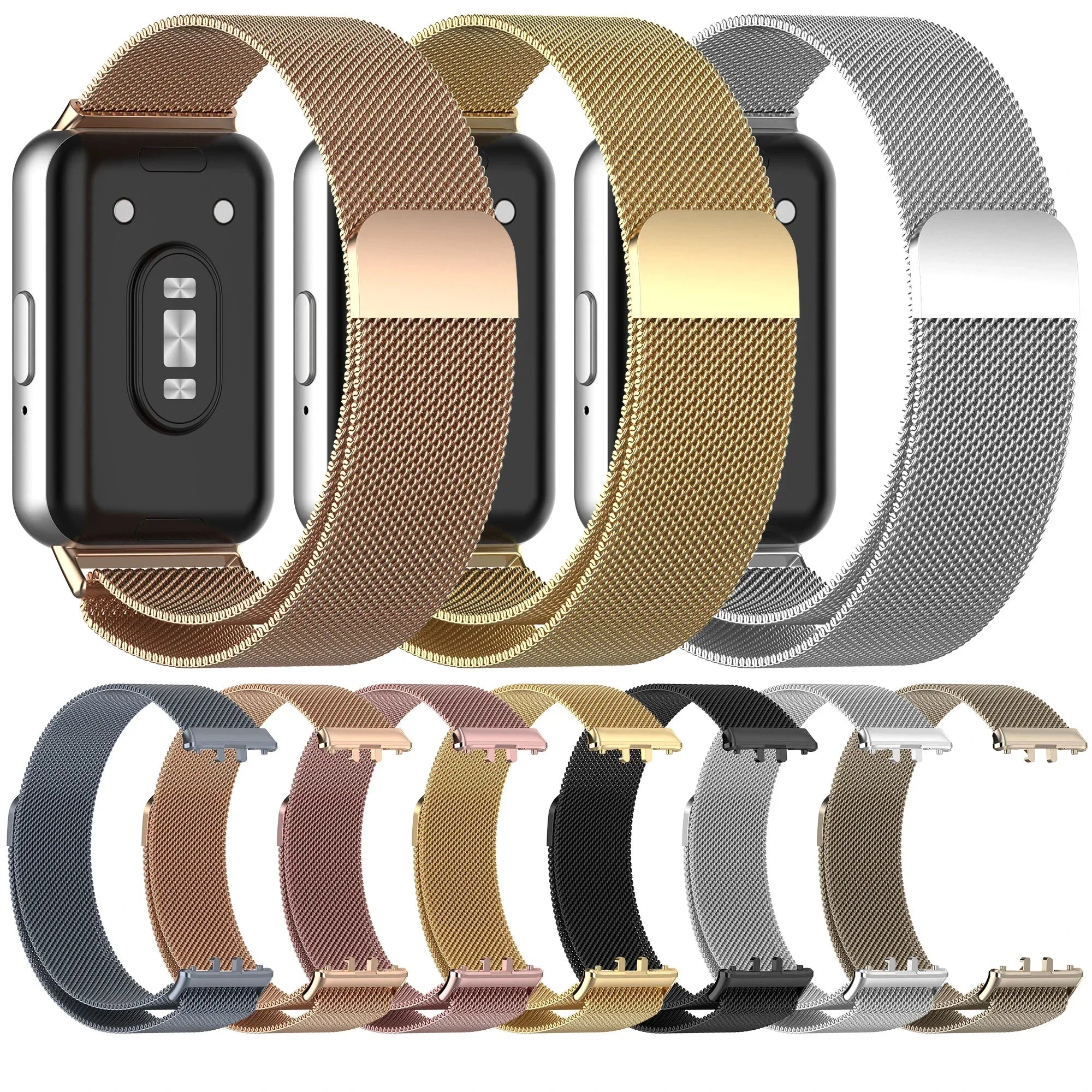 Magnetic Sport Loop Strap for Samsung Galaxy Fit 3 R390 Smart watch Belt Metal Bracelet Wristband for Galaxy Fit 3 Band Correa