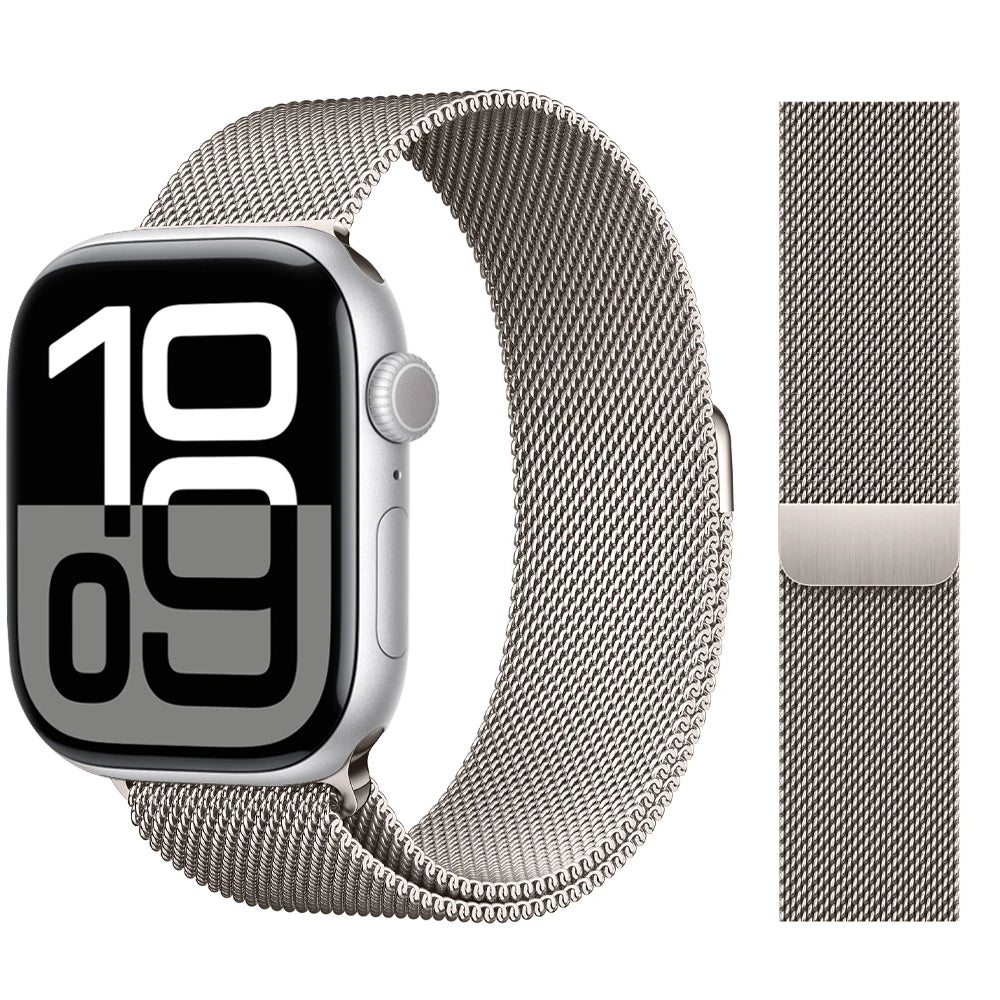 Milanese Loop band For Apple Watch band 46mm 44mm 45mm 40mm 42mm 41mm 38mm 49mm band Apple Watch Series 10 Ultra 2 9 8 SE 7 6 5