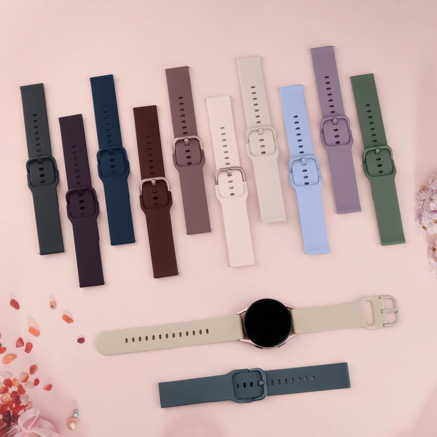 20mm Silicone Band for Samsung Galaxy Watch Active 2 40mm Strap Sport Bracelet for Samsung Galaxy Watch Active 2 44mm Watchband