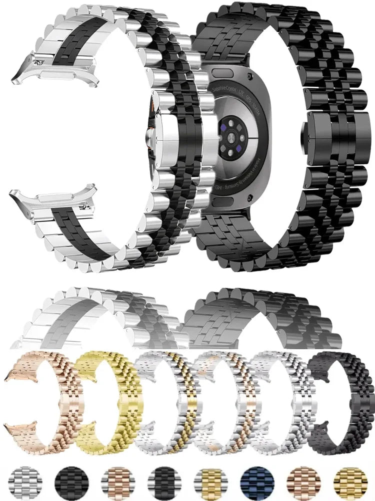 Metal Strap for Samsung Galaxy Watch 2025 Ultra 47mm Stainless Steel Adjustable Comfortable Band for Galaxy Watch 8-7 Ultra 47mm