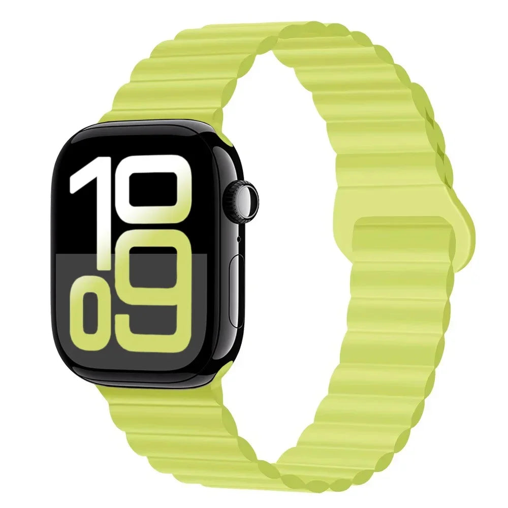 Silicone band for Apple Watch Ultra 3 2 1 49mm 11 10 42mm 46mm Magnetic band for Series 9 8 7 6 5 4 SE3 41mm 45mm 44mm 40mm