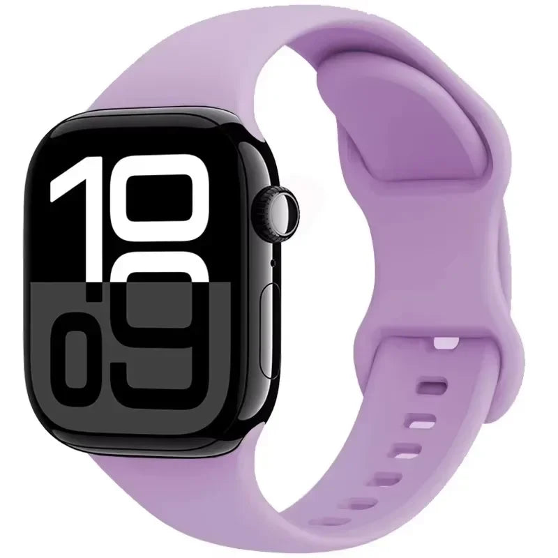 Silicone band For Apple Watch band 11 10 9 8 7 46mm 42mm 45mm 41mm band Wristband Apple Watch Ultra 3 49mm 6 5 4 SE 44mm 40mm Belt