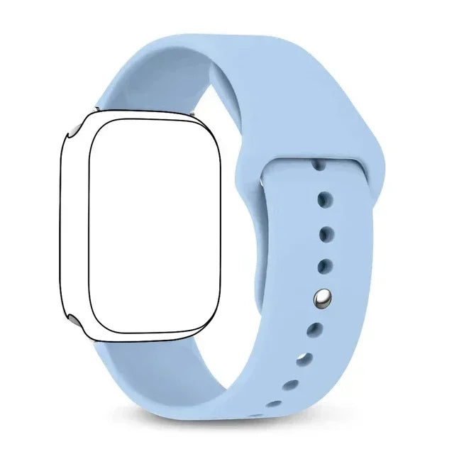 Silicone band For Apple Watch band 46mm 42mm 45mm 44mm 49mm 41mm 40mm 38mm band Apple Watch Series 10 9 8 Ultra 7 SE 3 4 6 Band