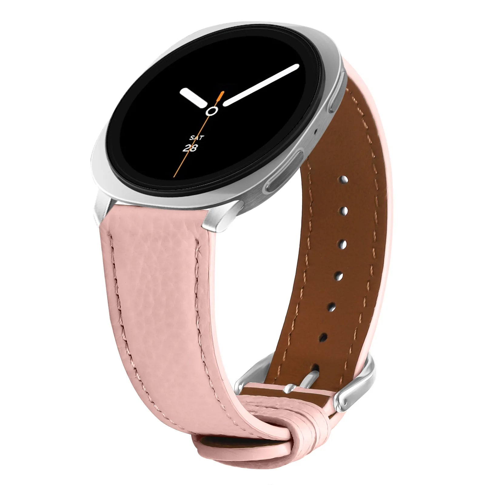 Leather Strap for Samsung Galaxy Watch 8 44mm 40mm Classic Wriststrap Quick Releas Bracelet Band for Watch 8 Classic Accessories