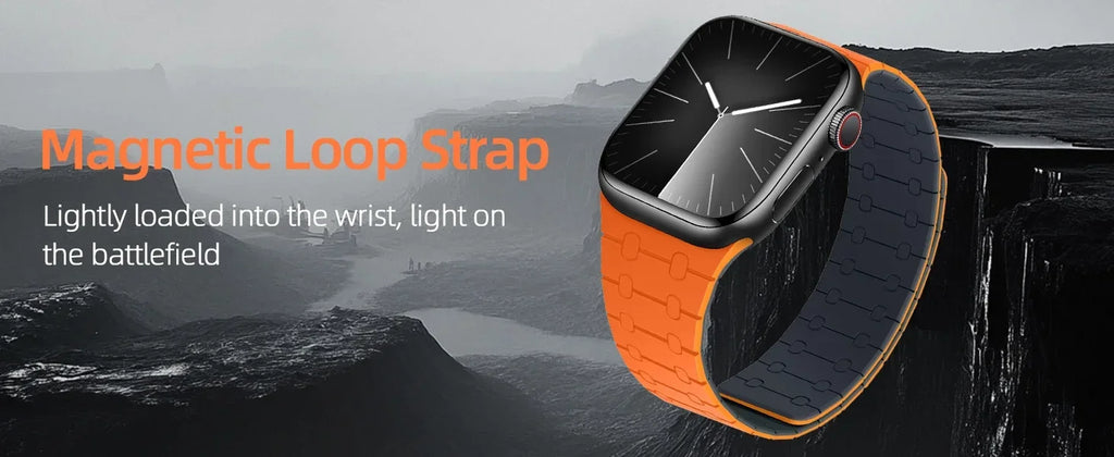 Magnetic Silicone band for Apple Watch band Ultra 3 49mm 44mm 40mm 42mm 46mm 45mm band For Apple Watch Series11 10 9 8 7 6 SE 5 4 38mm