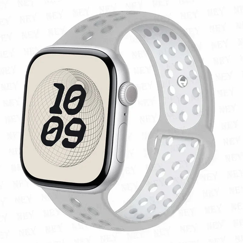 For Apple Watch 11 band S11 46mm 42mm 45mm 44mm 49mm 40mm 41mm Silicone band Sport band Apple Watch Series 10 8 7 6 5 9 SE Ultra3 2