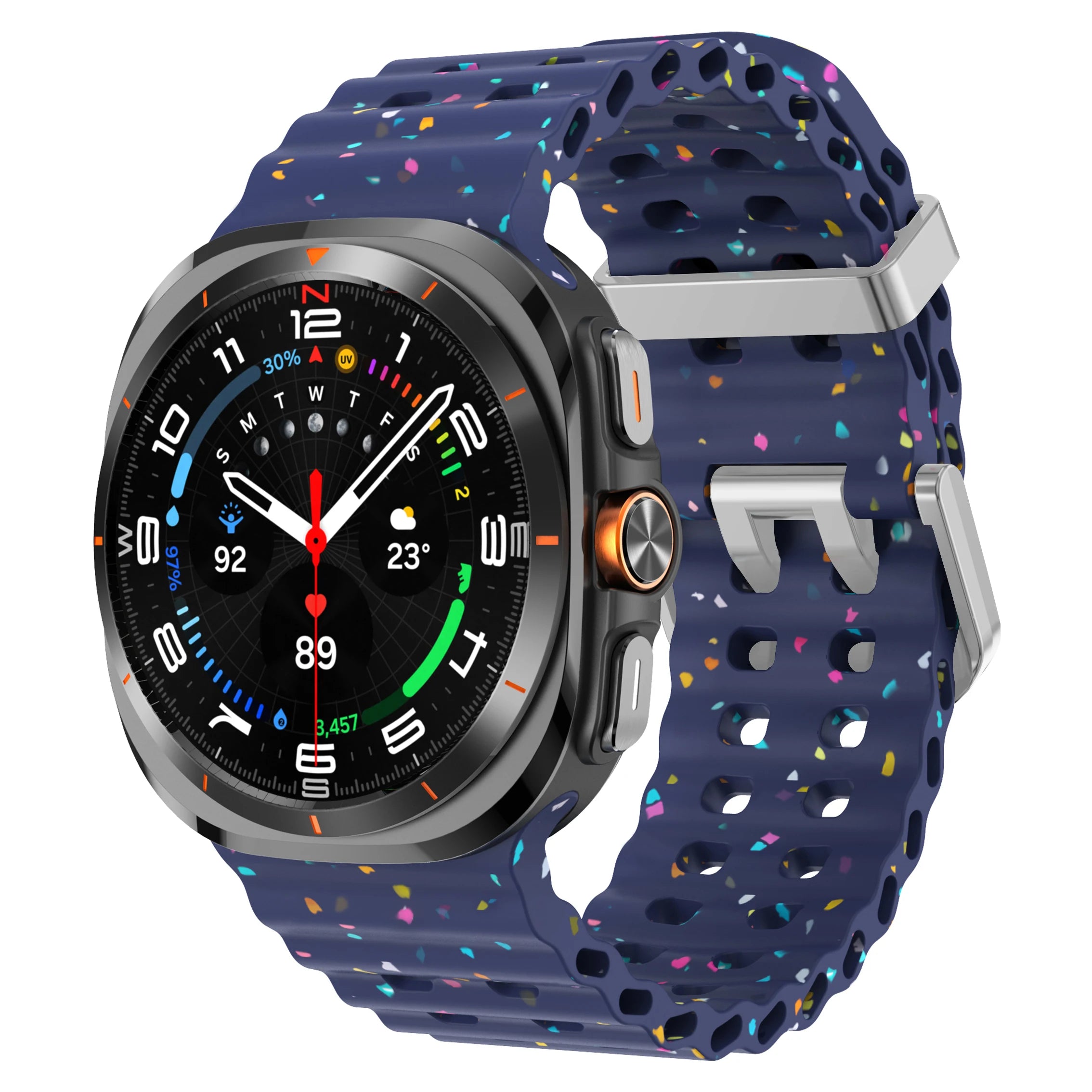 Silicone Breathable Strap For Samsung Galaxy Watch Ultra 47mm Marine Wristband Bracelet Galaxy Watch Ultra(2025) 47mm Watchband