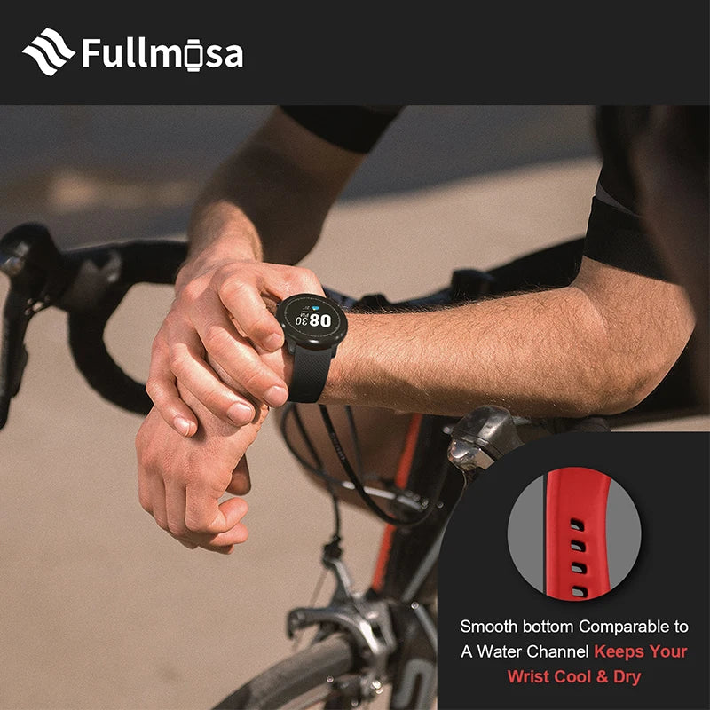 Rubber 20mm Watch Band 22mm Watch Band Silicone No Gaps Strap for Samsung Galaxy Watch 46mm Huawei Watch GT4 46mm Amazif Garmin