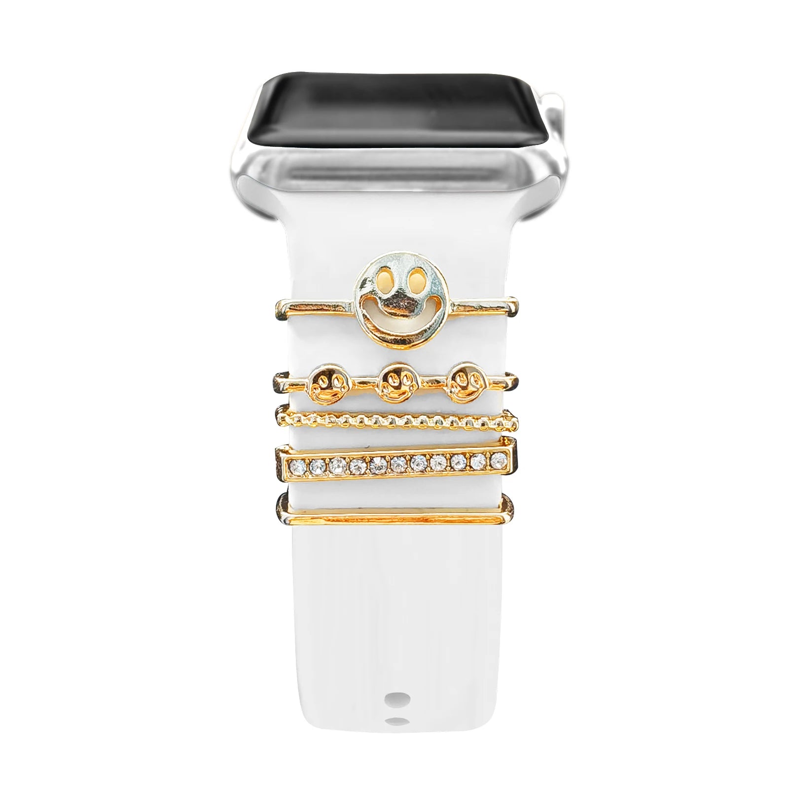 Decoration For Apple Watch band Series 8 7 6 5 4 SE 9 Accessories Diamond Jewelry Charms for Samsung Huawei watch fit 3 band