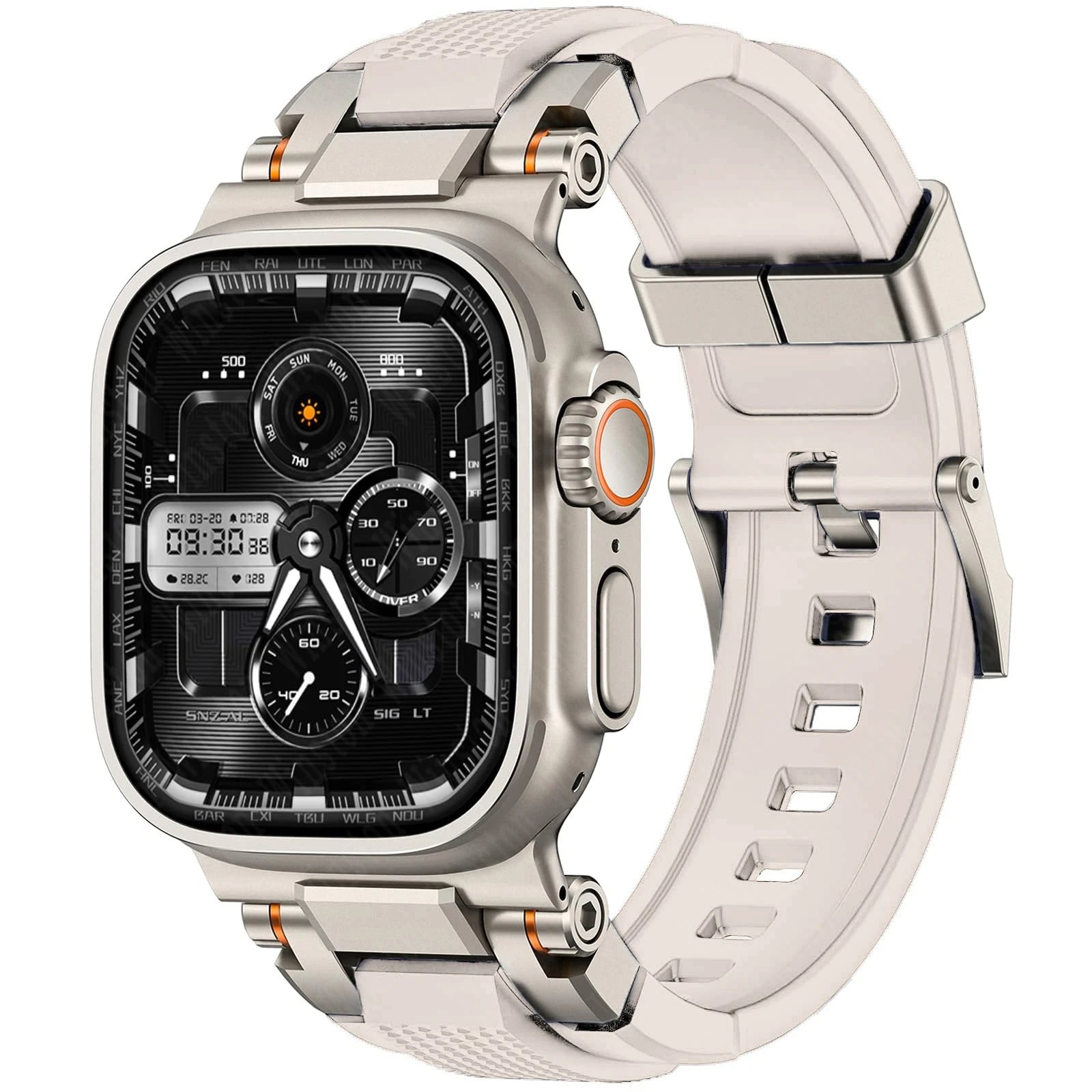 Men's Sport TPU band for Apple Watch band Ultra 2 49mm 46mm 45mm 44mm 42mm Silicone band for Apple Watch Series 10 9 8 7 6 5 4