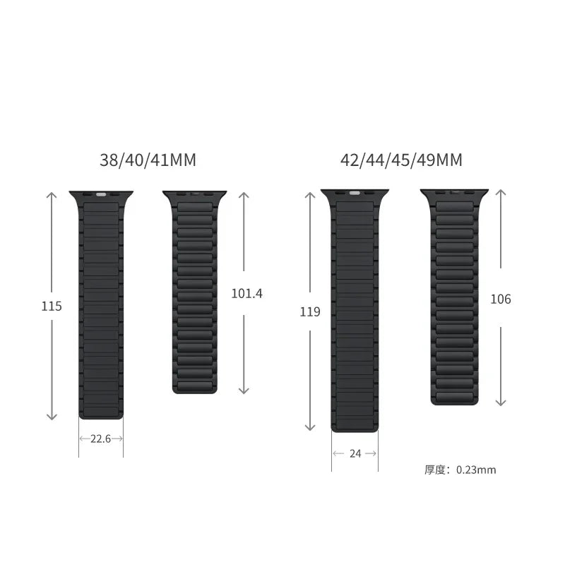 Magnetic Silicone band for Apple Watch band Ultra3 2 49mm band Apple Watch 11 10 46mm 42mm 9 8 7 6 5 SE 45mm 41mm 44mm 40mm Belt
