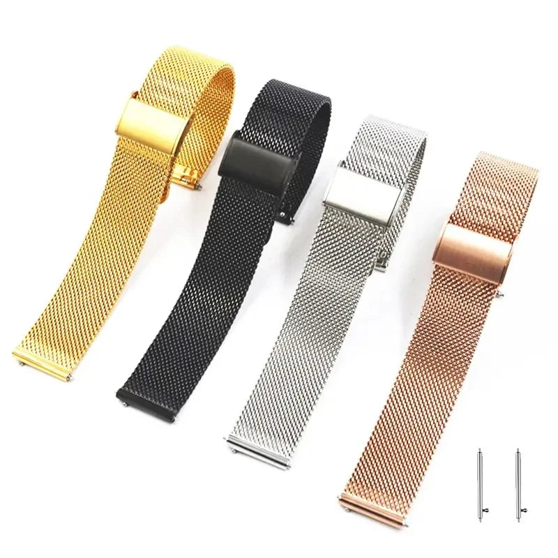 Milanese Watchband 18mm 20mm 22mm Metal Strap Bracelet For Samsung Galaxy Watch 7 6 5 4 40 44mm Huawei 4 GT Bracelet Garmin Band