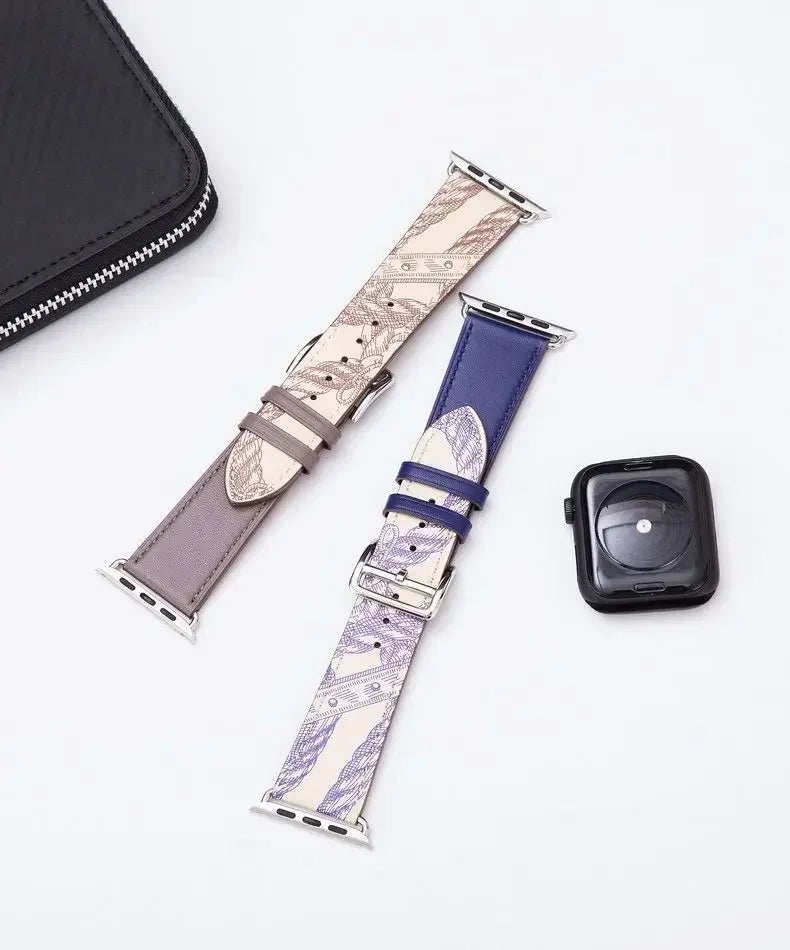 Leather band for Apple Watch 10 band 49mm 44mm 45mm 42mm 46mm 40mm 41mm Woman Man band Apple Watch Series 9 8 7 6 5 4 3 SE Band