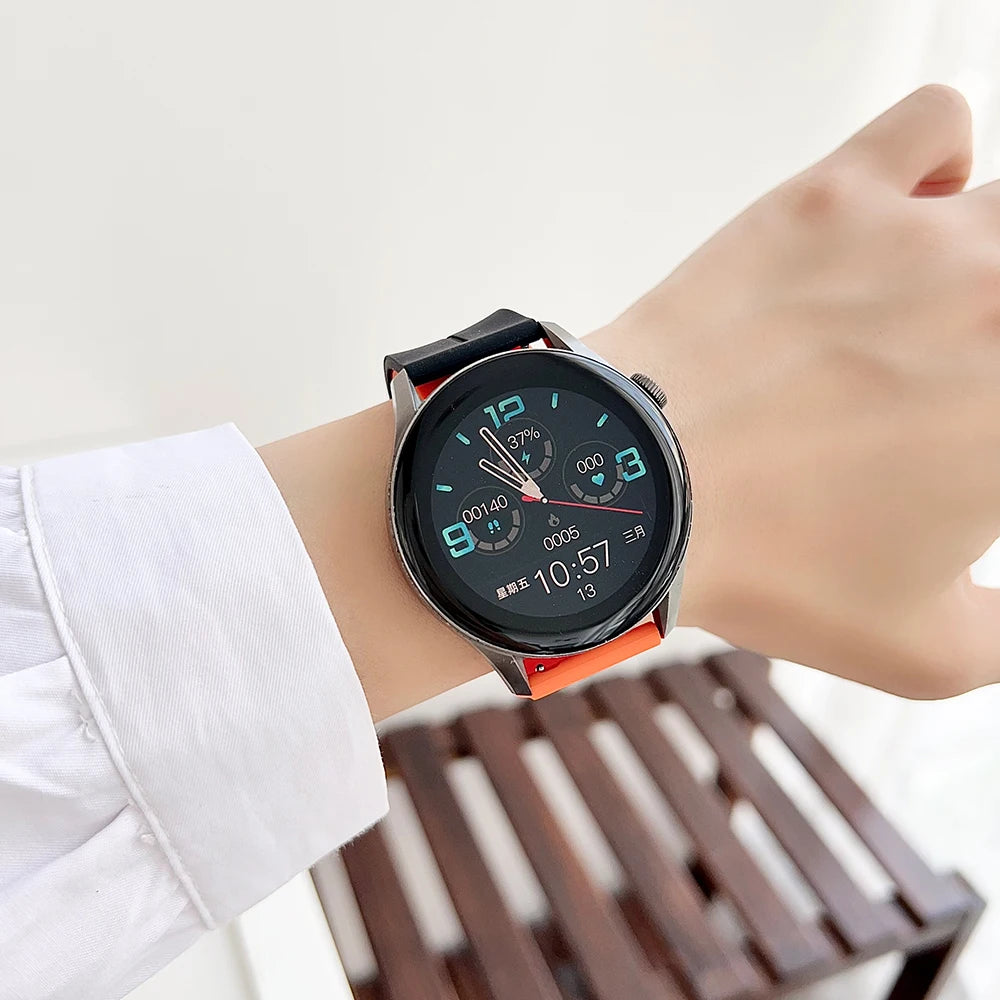 Silicone Loop Strap For Samsung Galaxy Watch 7 6 5 40mm 44mm Adjustable Bracelet Watchband For Galaxy 4 6 Classic 20/22/18mm