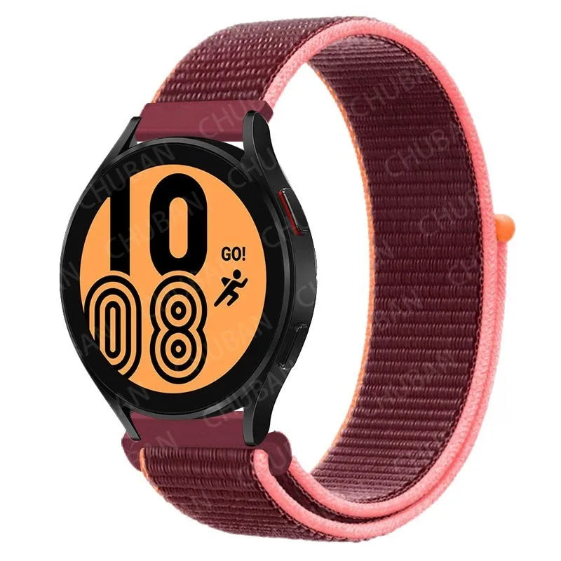 Nylon loop For Samsung Galaxy Watch 6 5 Pro/4/classic/gear s3 frontier/active Sport Bracelet Huawei watch gt2 3 22mm 20mm Strap