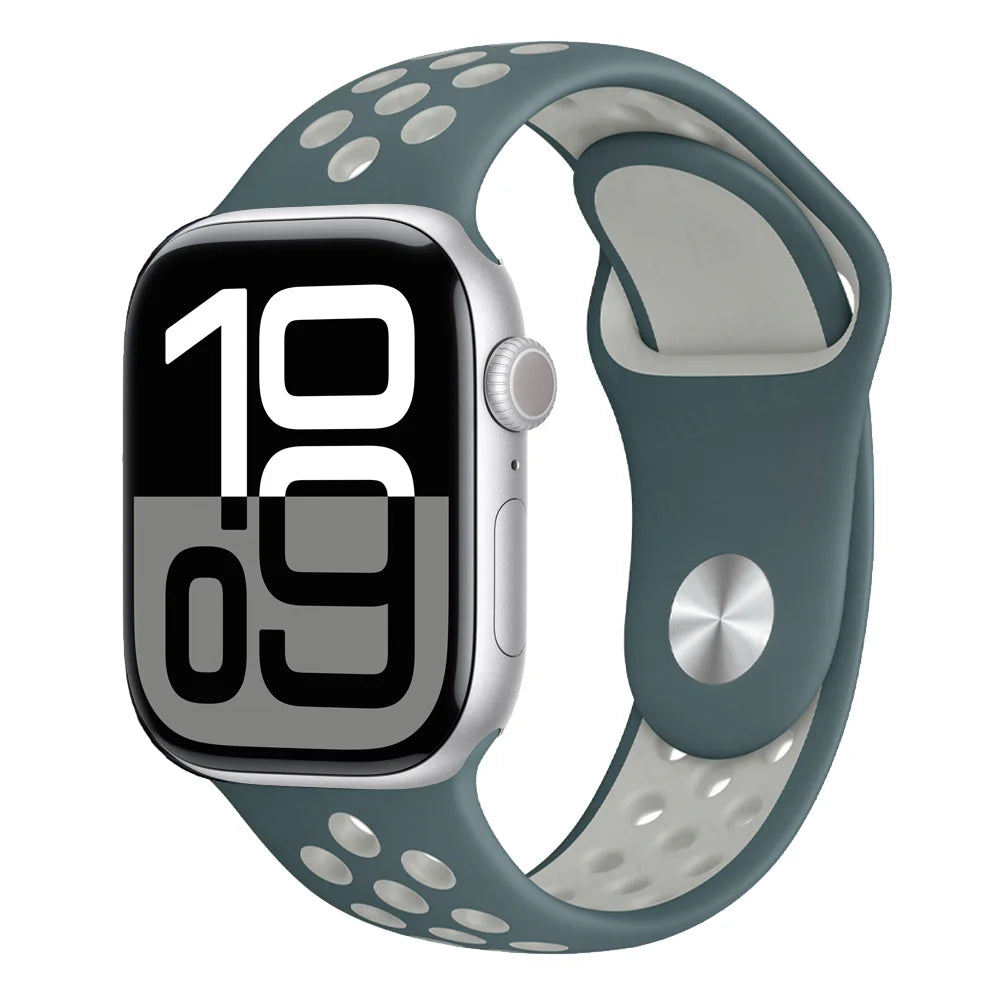 Official band For Apple Watch band Ultra 2 40mm 44mm 46mm 49mm 41mm 42mm 45mm Silicone band correa Apple Watch 11 10 9 8 7 6 SE3 band