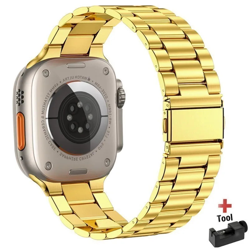 Metal band For Apple Watch Ultra 49mm 8 7 45mm 41mm 42mm 44mm stainless steel smart watch wristband Apple Watch 6 5 4 3 SE 38mm 40mm