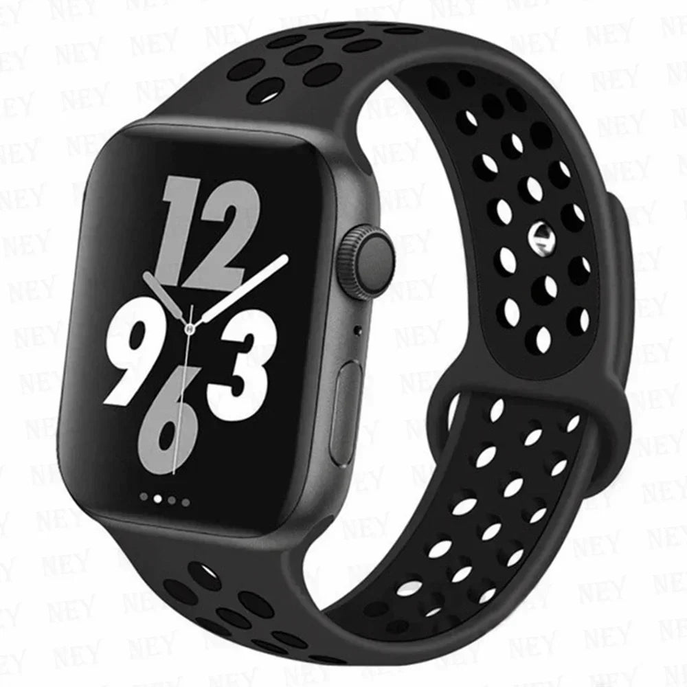 Sport band For Apple Watch band 45mm 49mm 44mm 40mm 41mm 42mm 46mm Silicone band Apple Watch Ultra 2 Series 10 9 8 SE 7 6 5 4 3