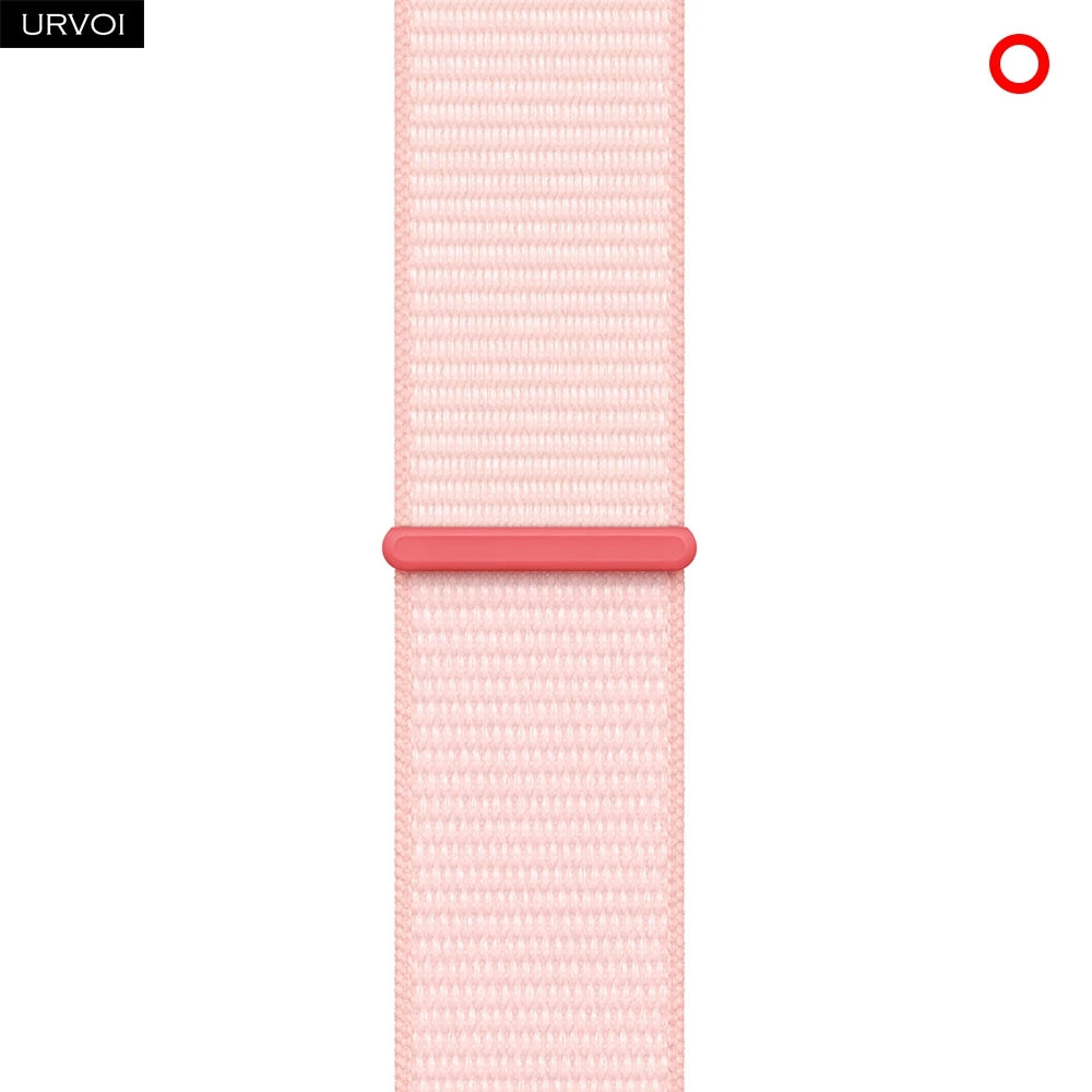 URVOI Sport Loop for Apple Watch Ultra 3 2 Series 11 10 9 8 SE3 Nylon loop for Apple Watch sport band 42mm 46mm breathabe hook fastener