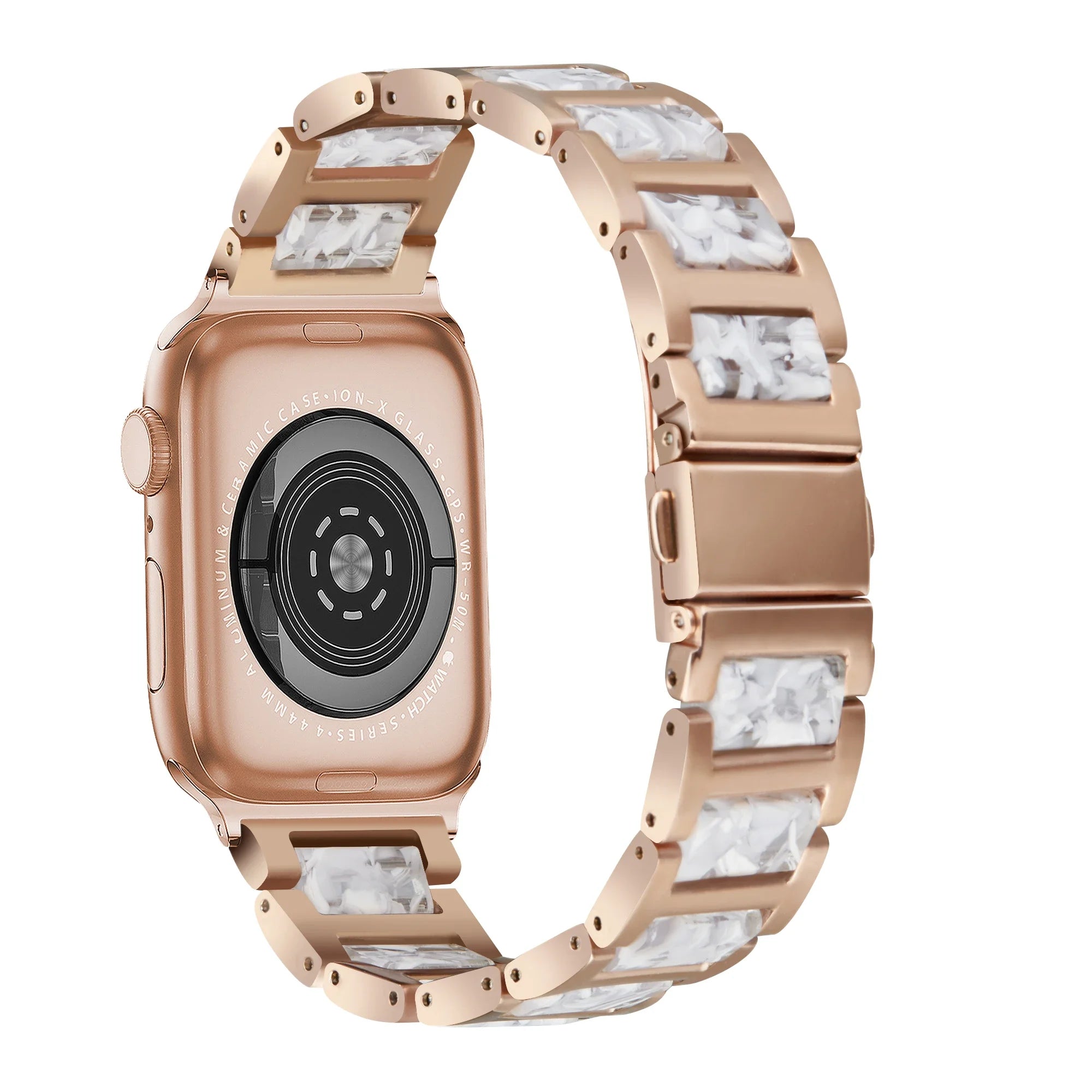 Resin+Metal band For Apple Watch 49mm 46mm 42mm 45mm 44mm 42mm 41mm 40mm 38mm band Wristband Apple Watch Ultra 10 9 8 7 6 5 4 SE