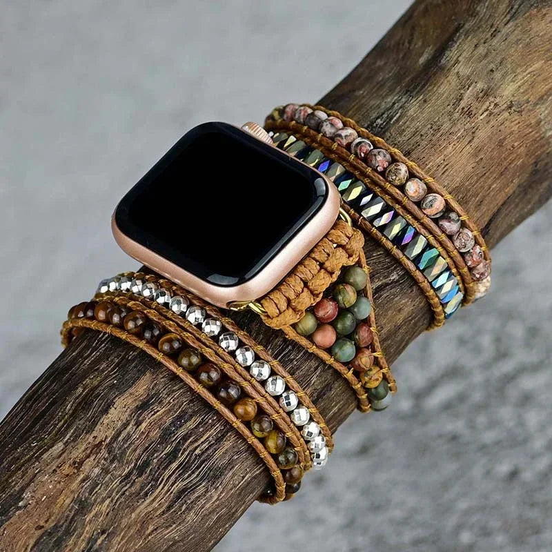 Bohemian band for Apple Watch band 44mm 40mm 42mm 38mm 41mm 45mm Handmade Jewelry bands Apple Watch Series 8 7 6 5 4 3 SE Ultra 49mm