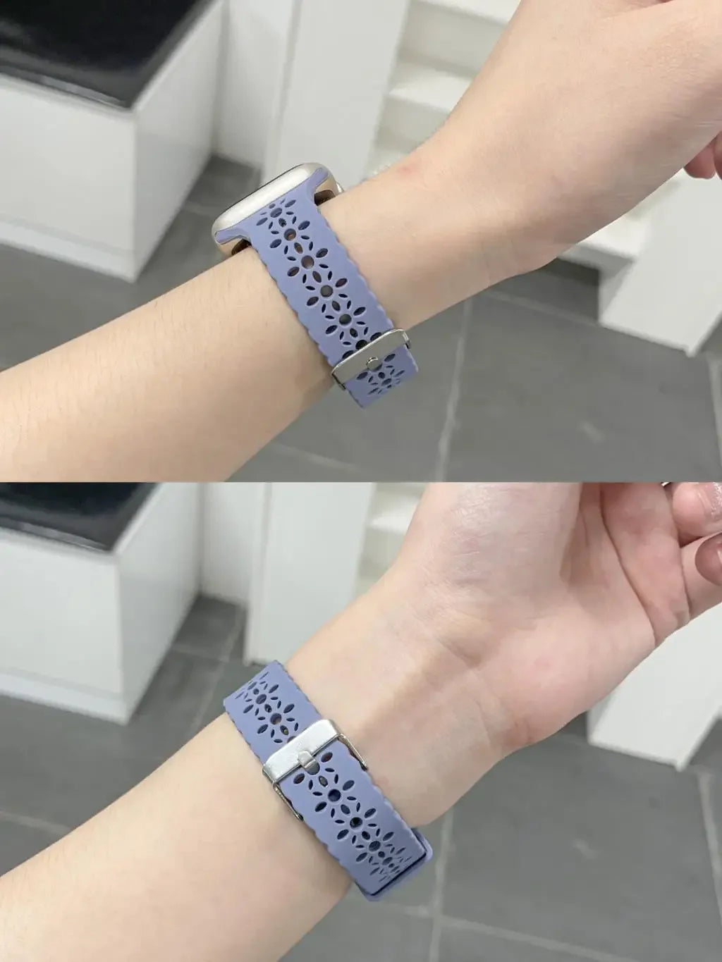 Silicone band For Apple Watch 44mm 40mm 38mm 42mm Ultra 2 49mm Sport band Apple Watch Series 9 7 8 6 SE 5 4 3 41mm 45mm band