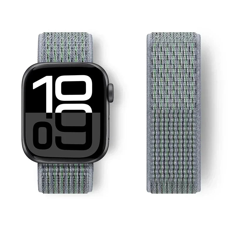 Nylon Loop For Apple Watch band 44mm 40mm 45mm 41mm 42mm 38mm 45mm sport band Apple Watch Series 9 8 7 SE 6 5 3 Ultra 2 49mm band