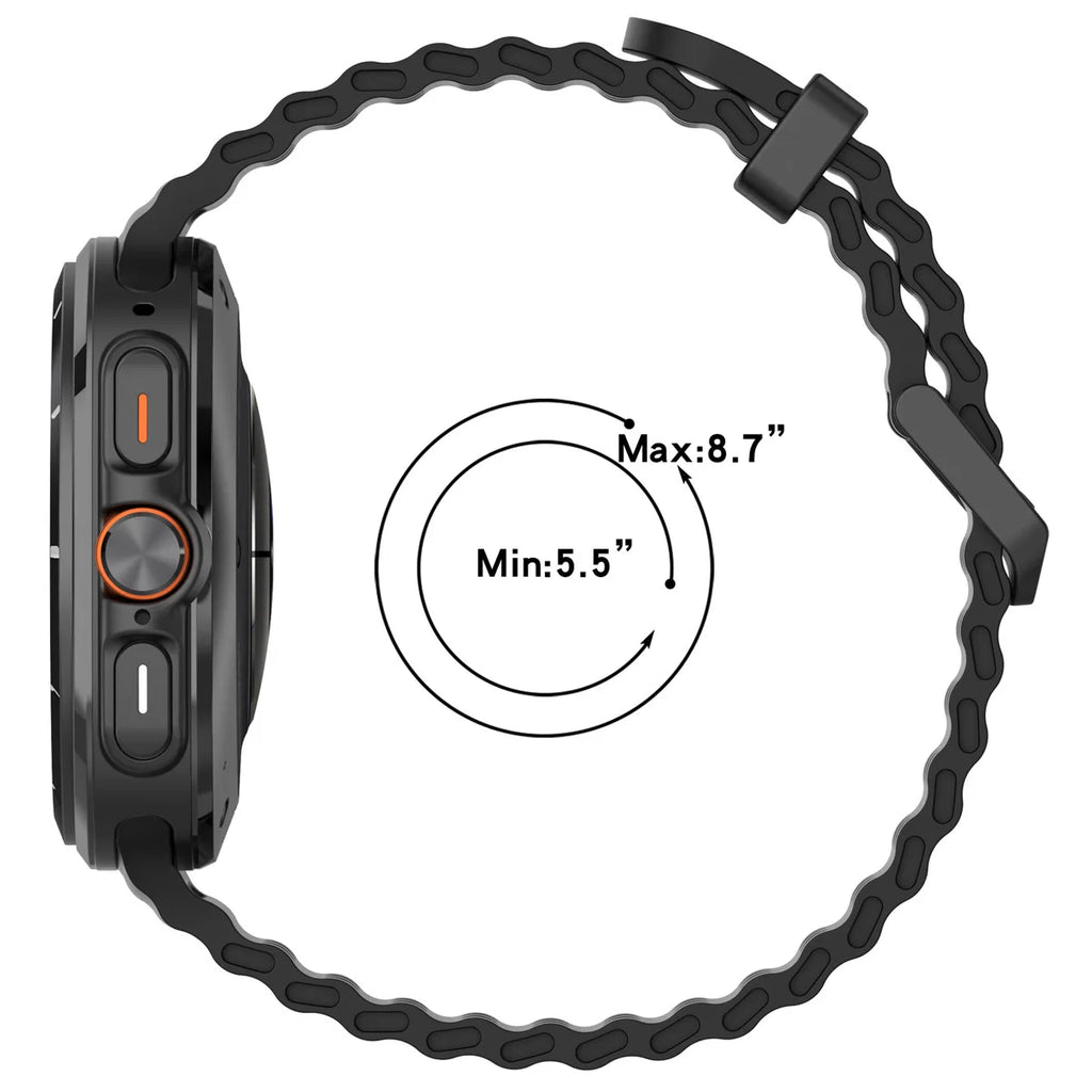 Silicone Breathable Strap For Samsung Galaxy Watch Ultra 47mm Marine Wristband Bracelet Galaxy Watch Ultra(2025) 47mm Watchband