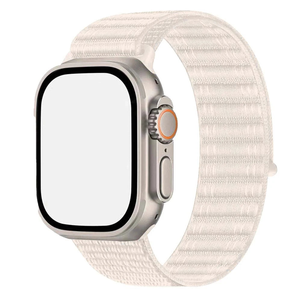 Fabric band for Apple Watch Ultra band 49mm 45mm 46mm 44mm 42mm 41mm 40mm Nylon Loop band Apple Watch Series 10 9 8 7 6 5 4 SE